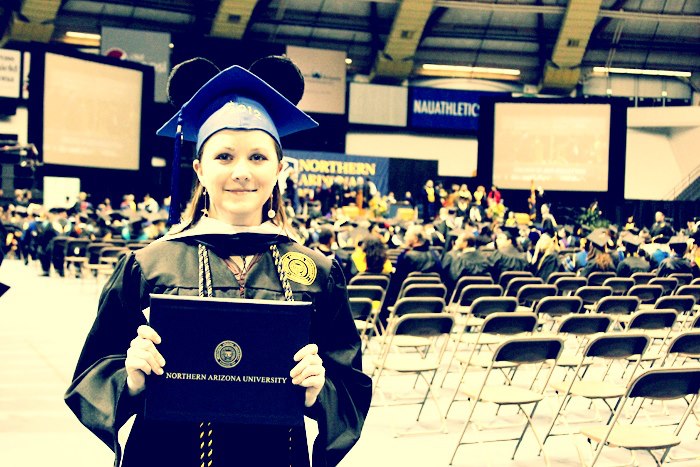 Photo of Jess Lawless in cap and gown